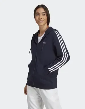 Adidas Chaqueta con capucha Essentials French Terry Regular 3 bandas