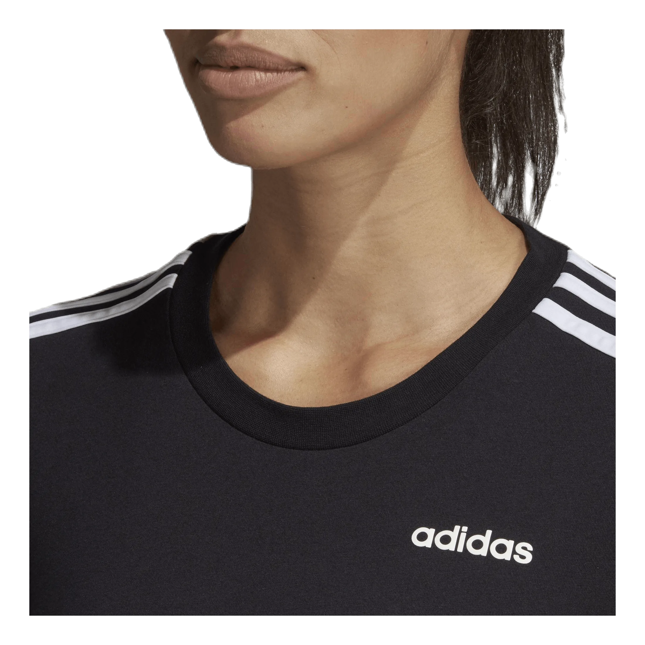 Adidas Essentials 3S Slim Tee Black / White