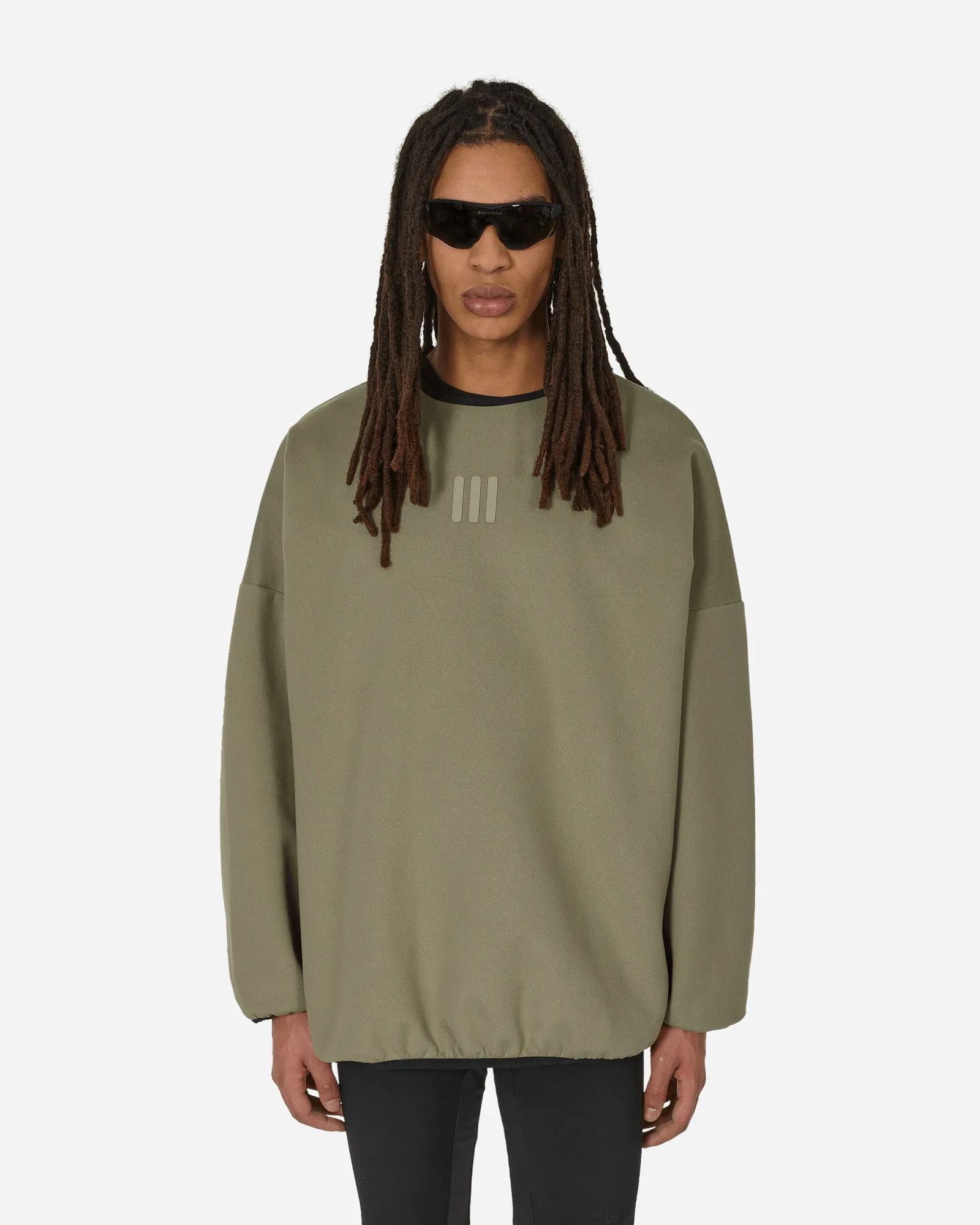 adidas Originals Fear of God Athletics Suede Fleece Crewneck Sweatshirt Clay