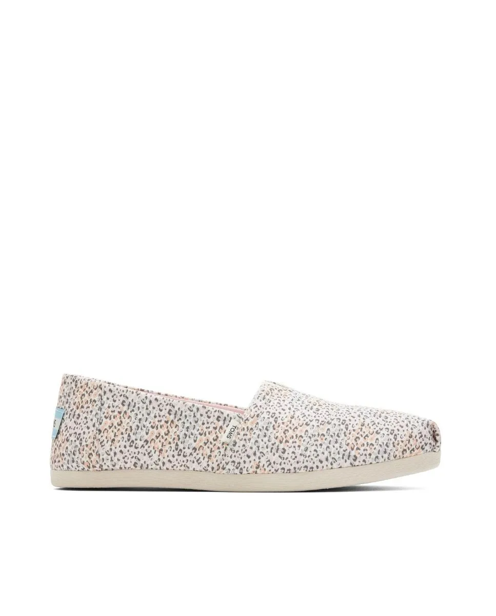 Alpargatas de mujer leopardo pastel