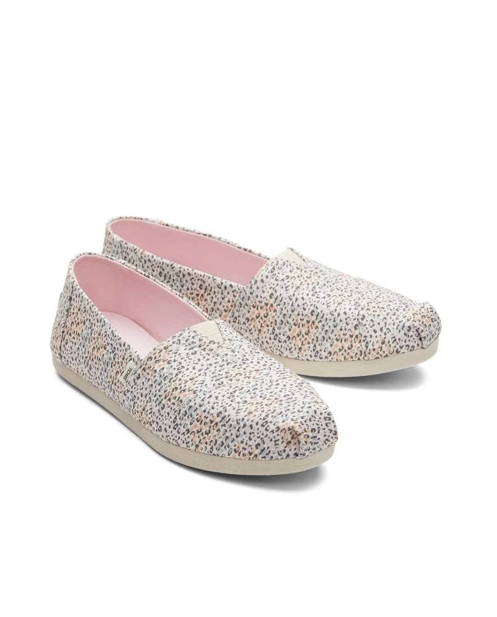 Alpargatas de mujer leopardo pastel