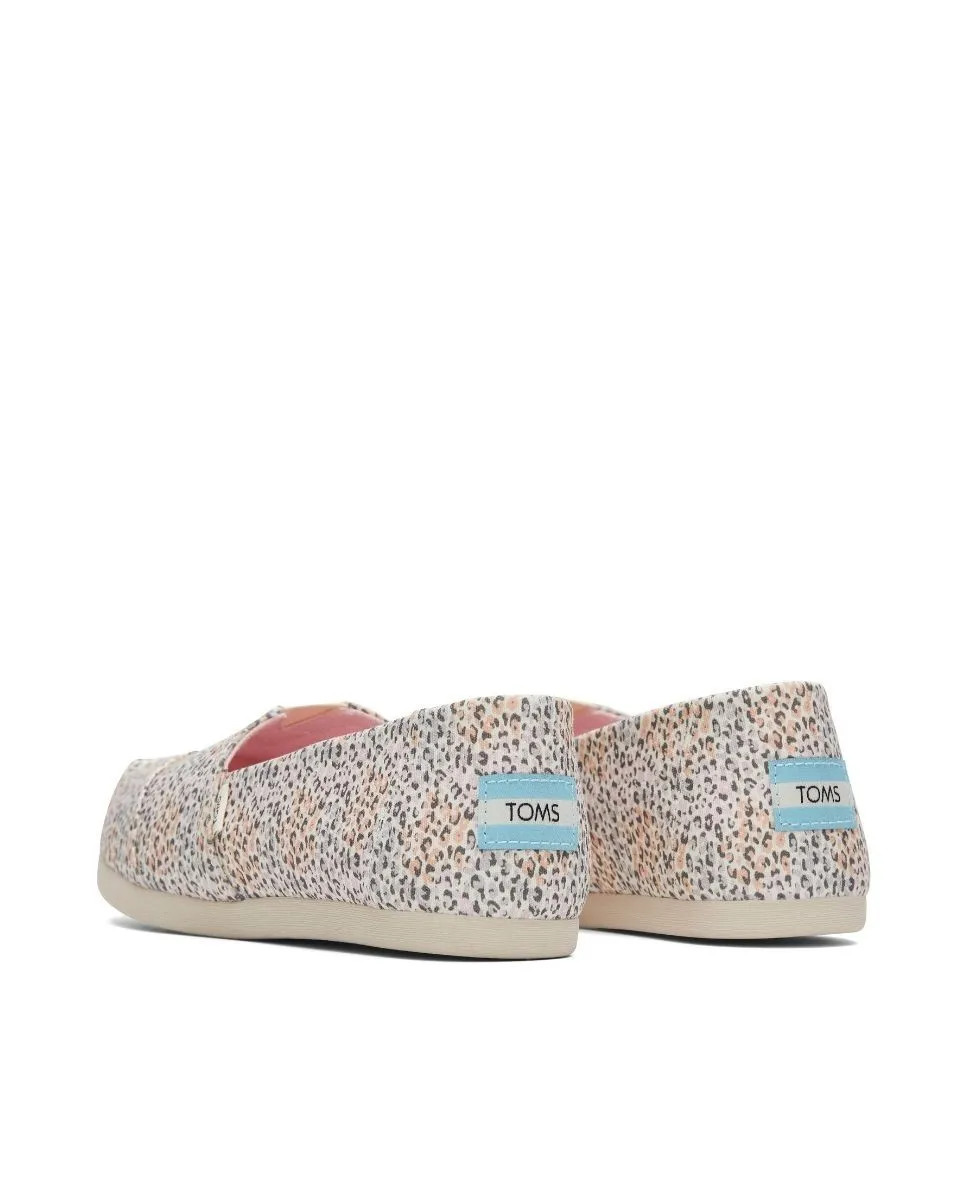 Alpargatas de mujer leopardo pastel
