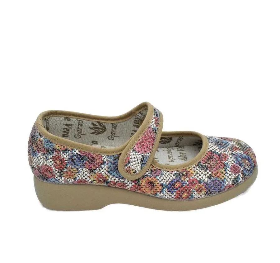ANATÓMICA GARZÓN 3065 172 PLAYERA CALLE VELCRO ALOE VERA REJILLA JARDÍN BEIGE 24461