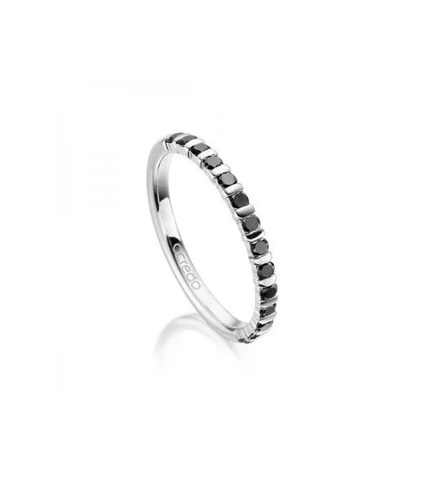 Anillo de promesa Luna 0,39 l Diamantes negros