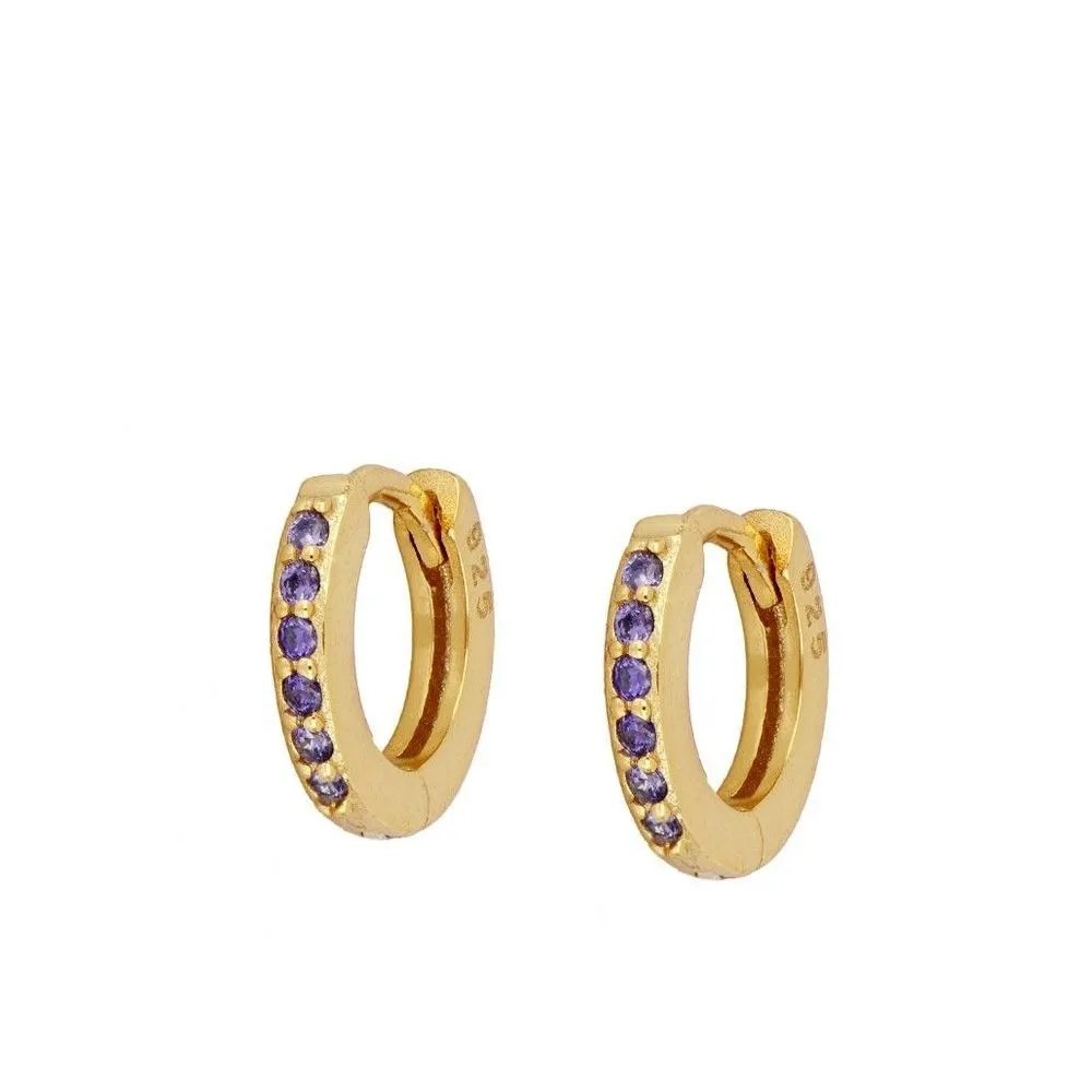 Aro Circonitas Lavanda Oro