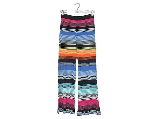 Autre Marque Pantalones de seda Multicolor 