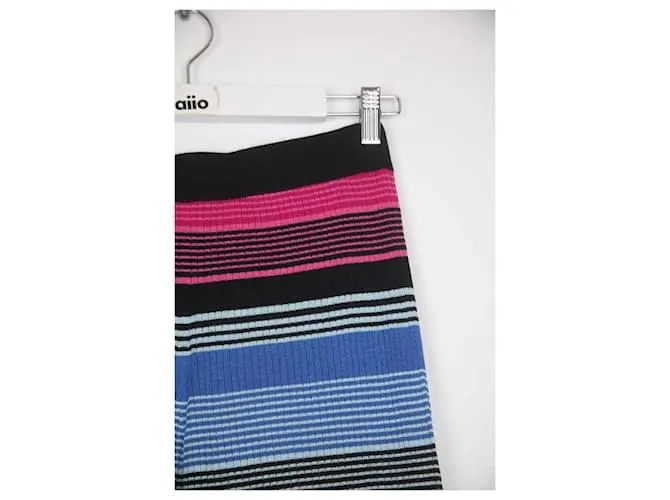 Autre Marque Pantalones de seda Multicolor 