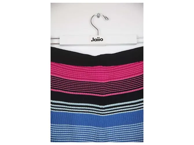 Autre Marque Pantalones de seda Multicolor 
