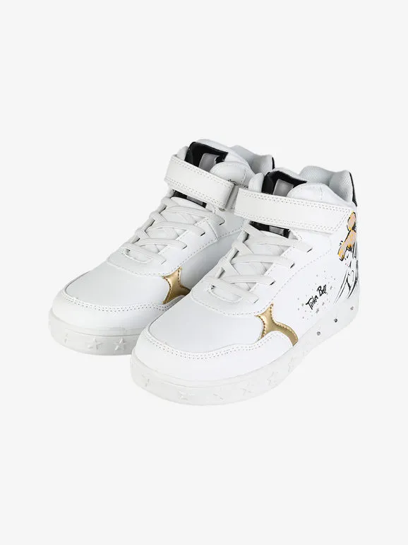 Bacio & Bacio Zapatillas altas de niña con tira y luces
