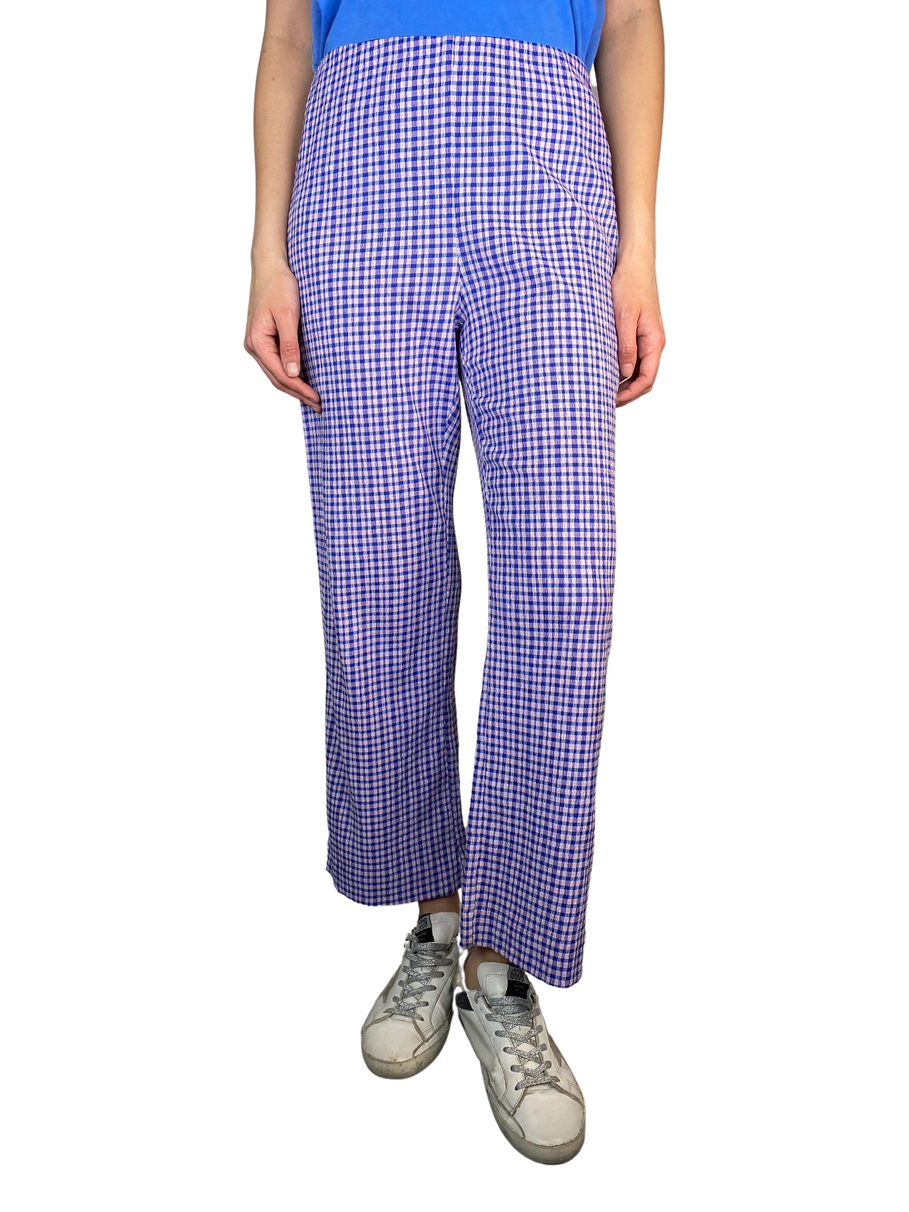 BIMBA Y LOLA Pantalón Fruncido Cuadrille