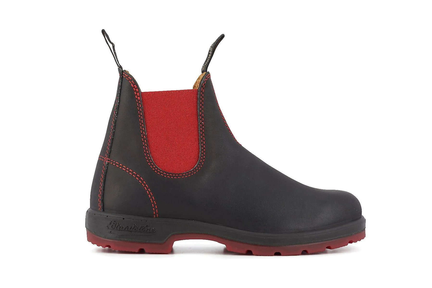 Blundstone 1316 Negro Rojo Cuero Chelsea Botas