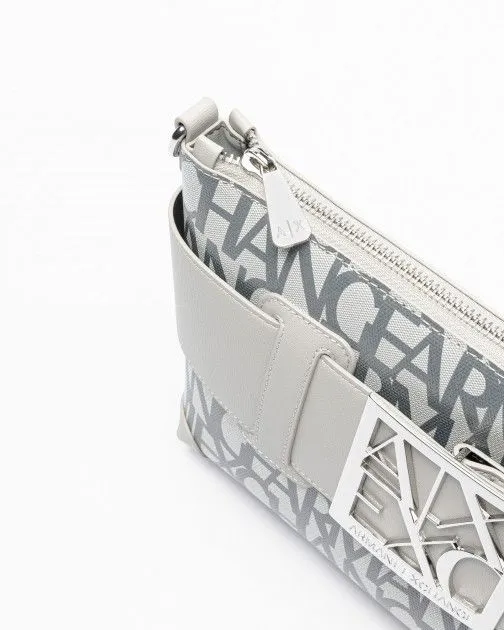 Bolso de hombro Armani Exchange 949128 3F742 Gris