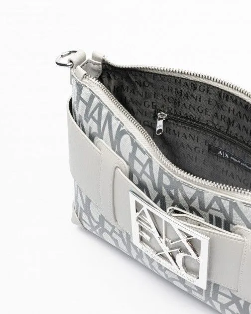 Bolso de hombro Armani Exchange 949128 3F742 Gris