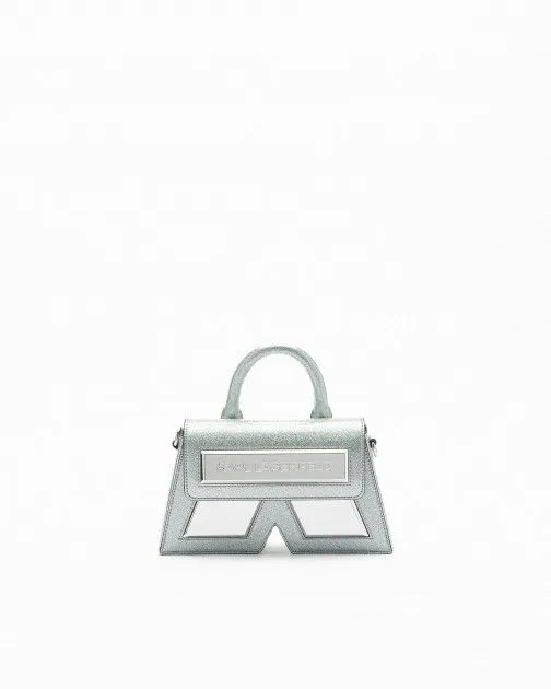 Bolso de mano Karl Lagerfeld Icon K SP CB Glitter Azul