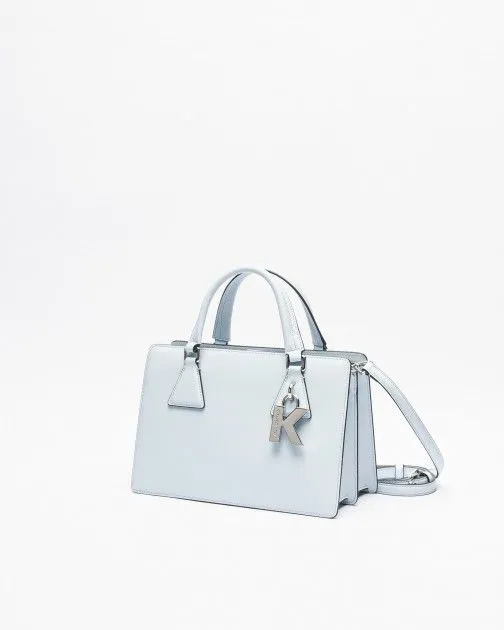 Bolso de mano Karl Lagerfeld K/Lock MD Tophandle Azul