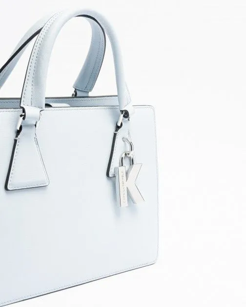Bolso de mano Karl Lagerfeld K/Lock MD Tophandle Azul