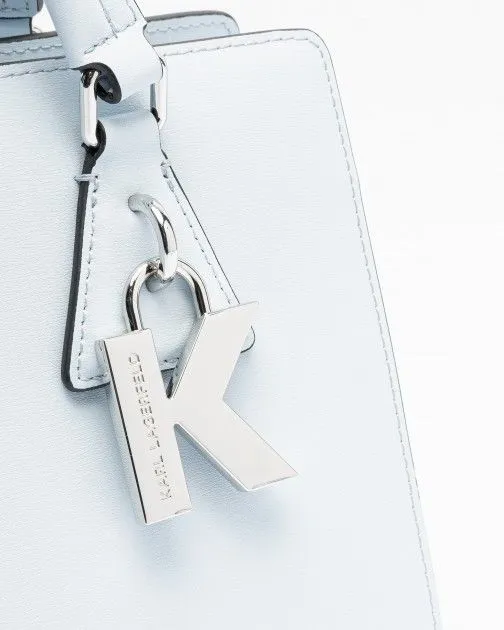Bolso de mano Karl Lagerfeld K/Lock MD Tophandle Azul