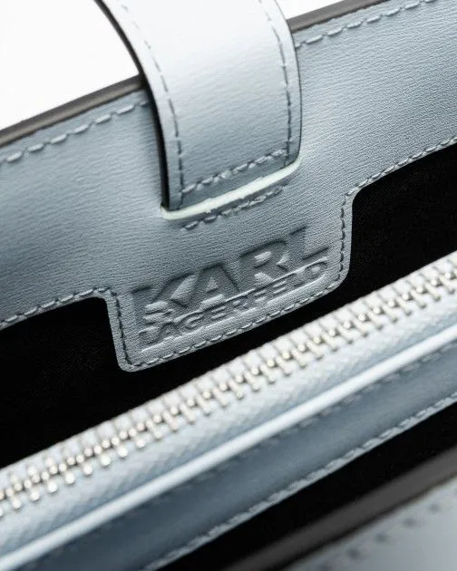 Bolso de mano Karl Lagerfeld K/Lock MD Tophandle Azul