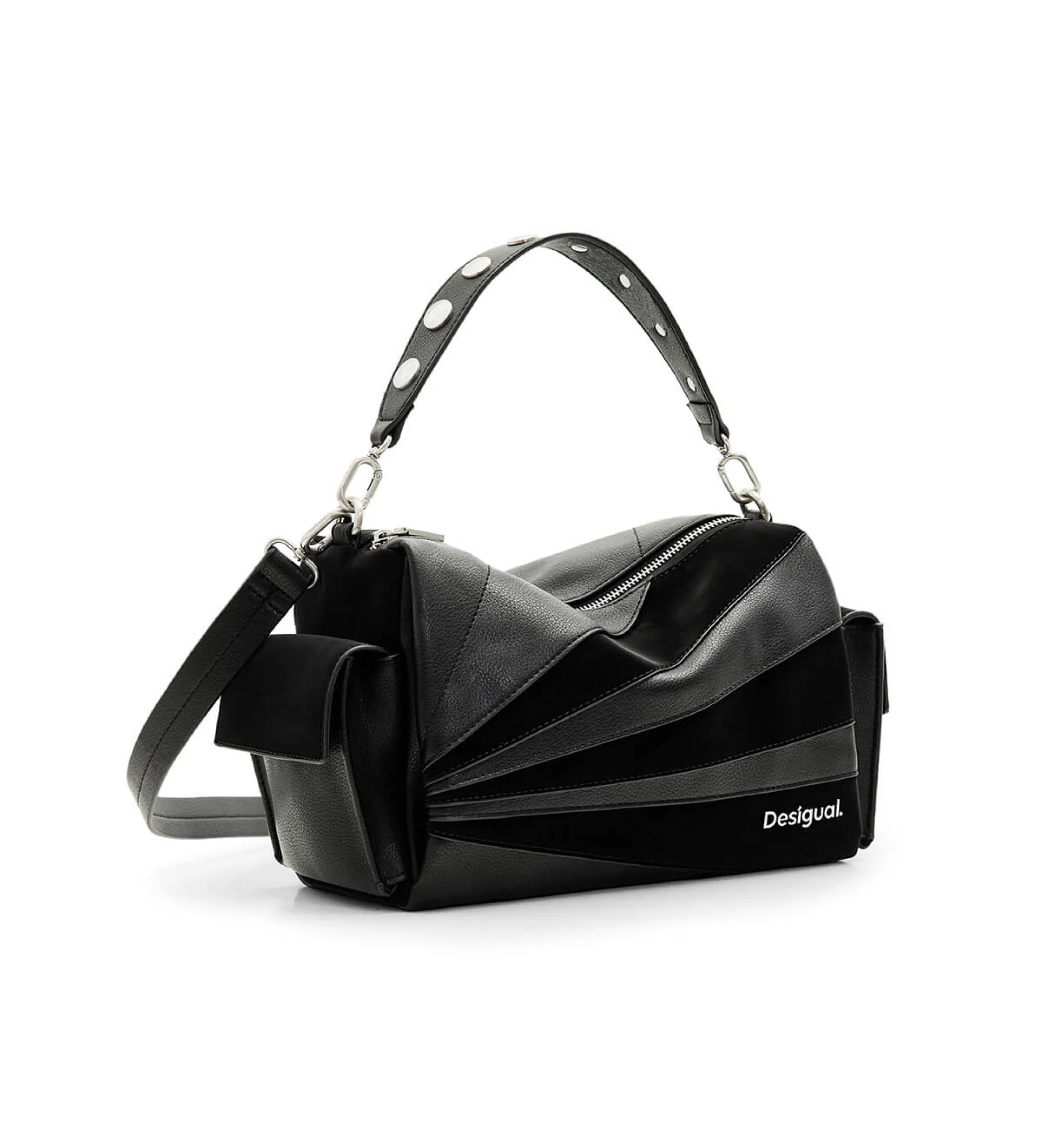 Bolso patch texturas negro