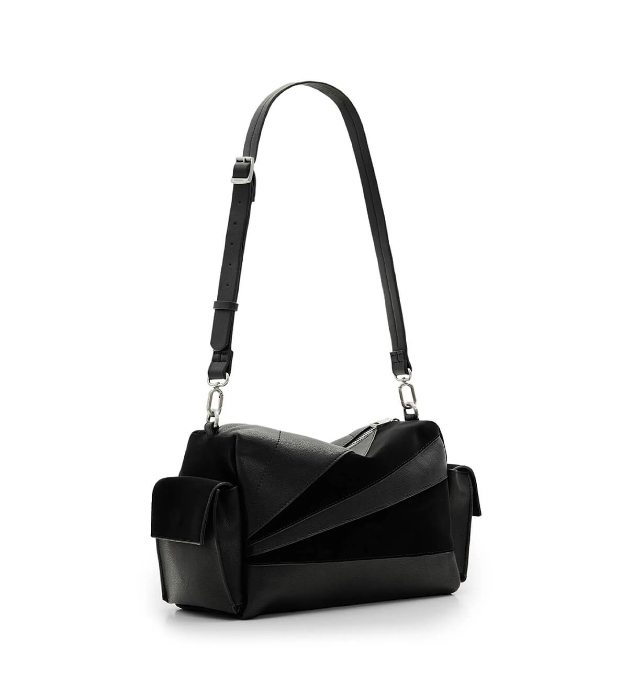 Bolso patch texturas negro
