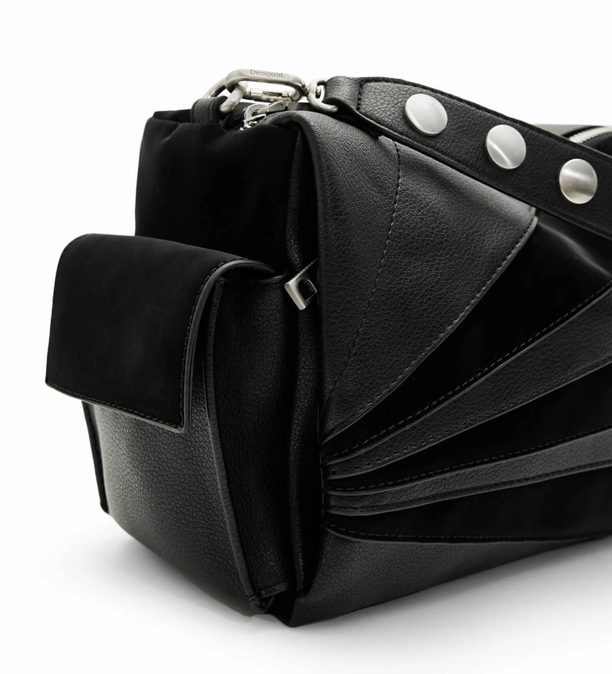 Bolso patch texturas negro