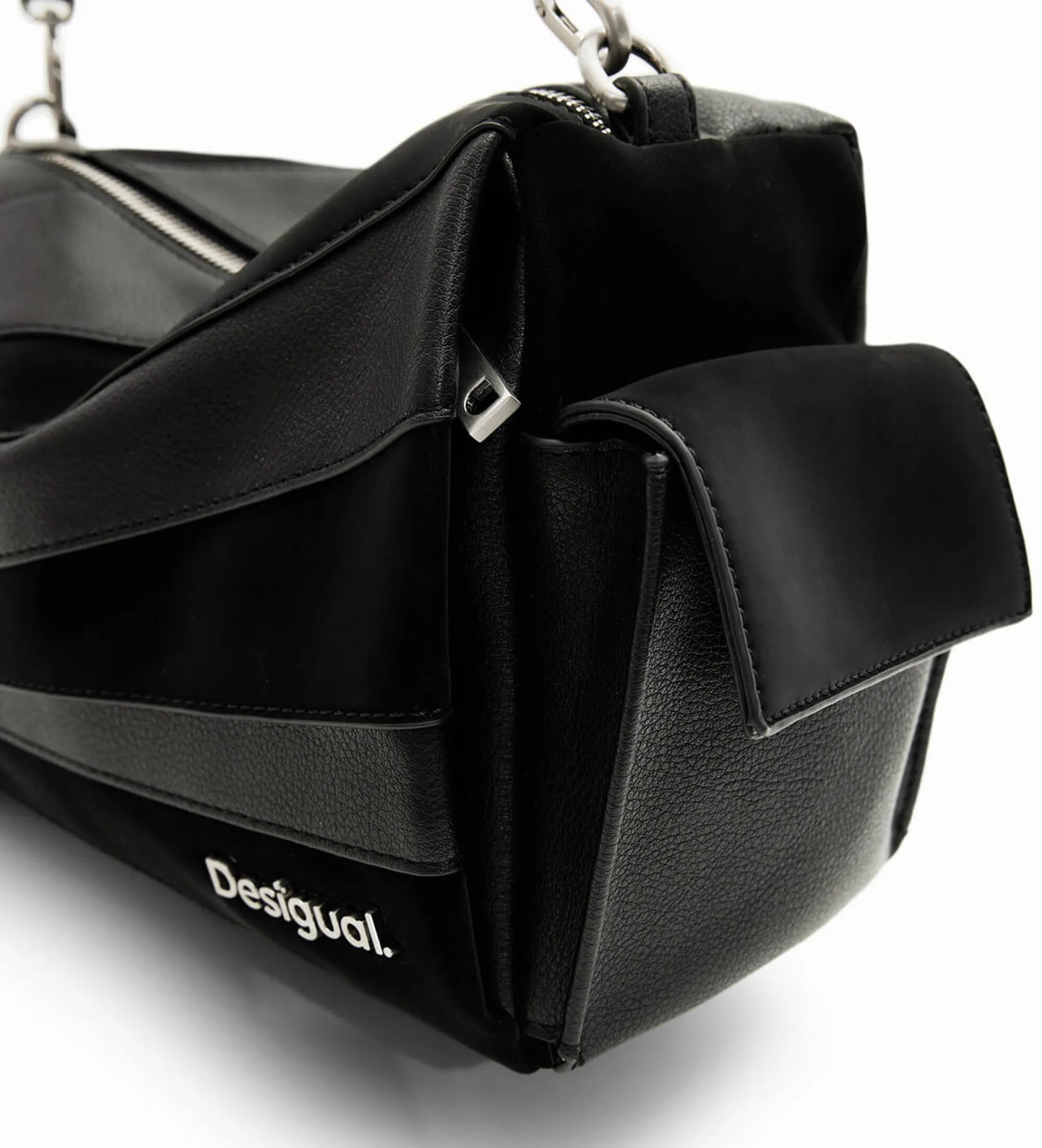 Bolso patch texturas negro