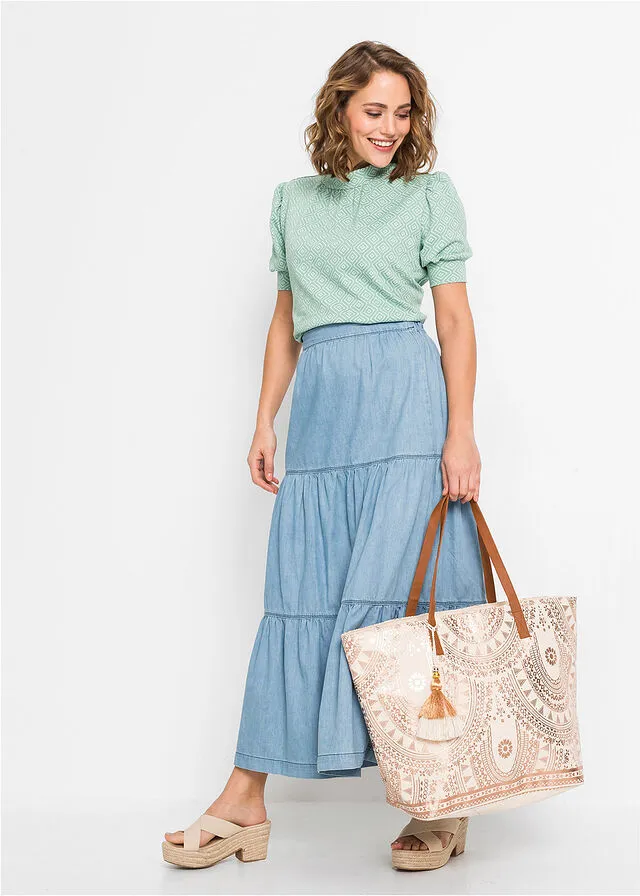 BOLSO SHOPPER ORO ROSADOCREMA