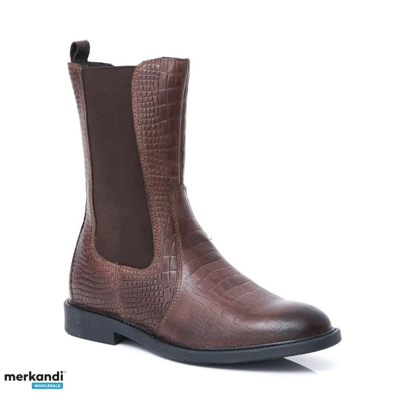 Botas y botines exclusivos de cuero genuino para mujer a granel, ideales para puntos de venta