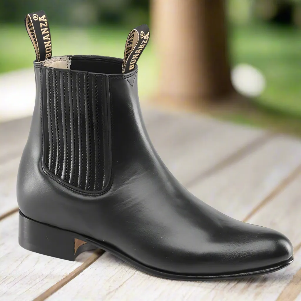 BOTINES DE CHARRO BA100 BLACK  CHARRO BOOTS