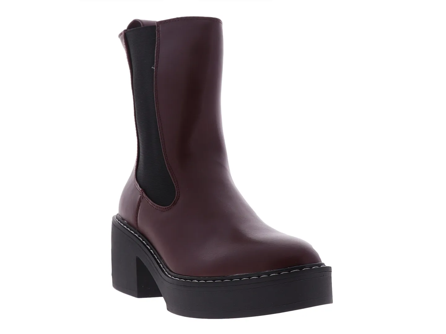 Botines Nine West Chelsea Vino Para Mujer