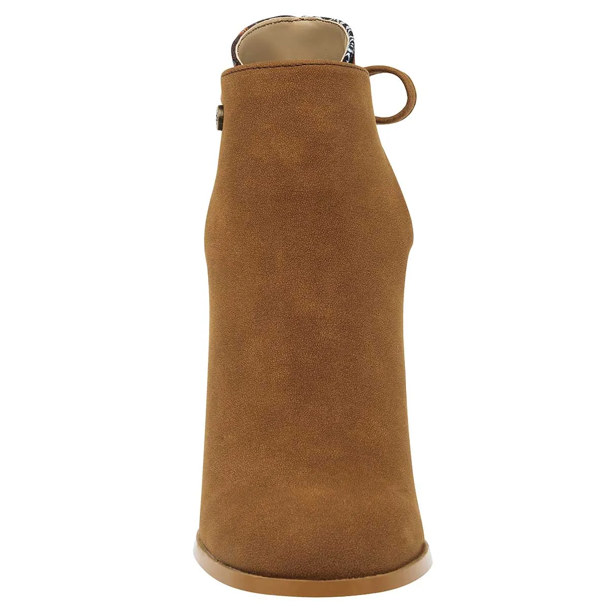 Botín con tacón Exterior Textil Color Camel Para Mujer De Mora Tierra