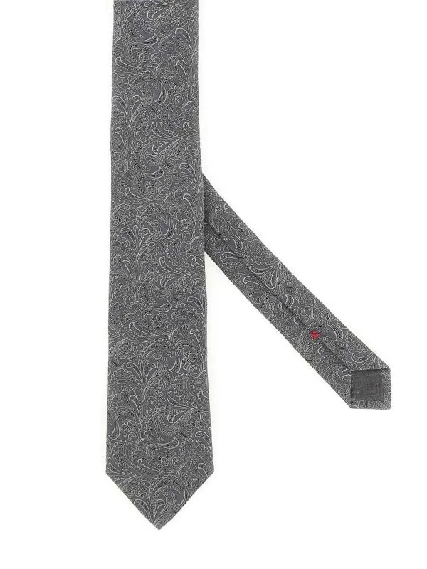 BRUNELLO CUCINELLI CORBATA  GRIS