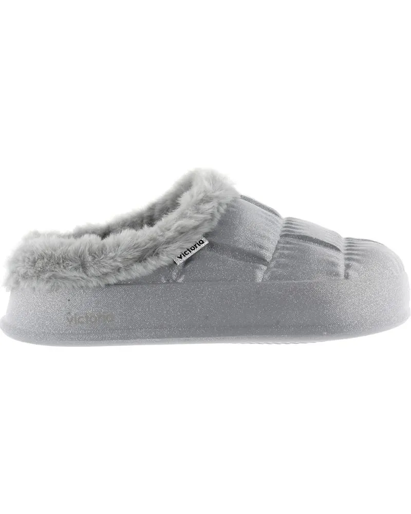 Calzado de casa VICTORIA  de Mujer ZAPATILLAS 1402101 NUBE GLITTER  PLATA