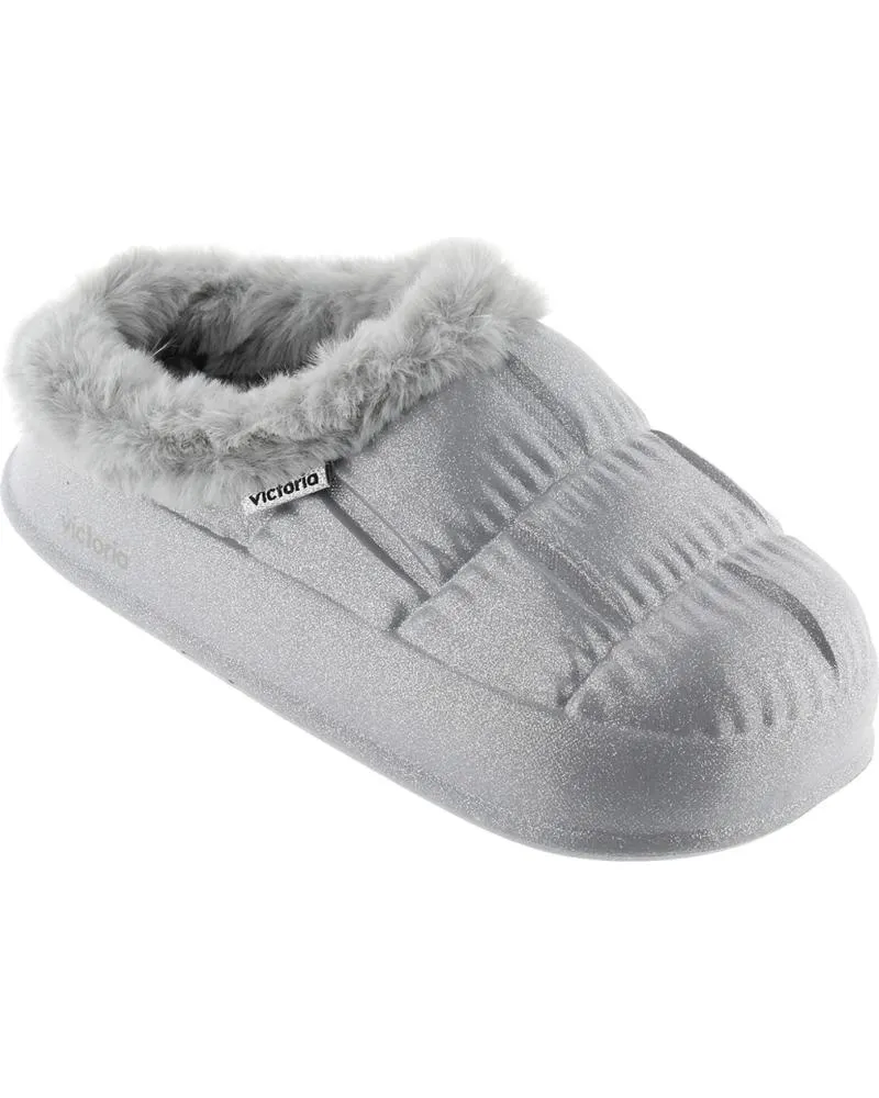Calzado de casa VICTORIA  de Mujer ZAPATILLAS 1402101 NUBE GLITTER  PLATA