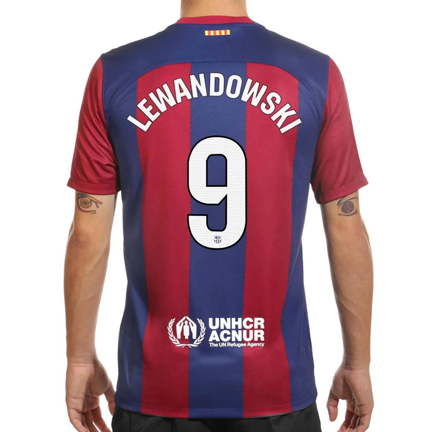Camiseta Nike Barcelona Lewandowski 2023 2024 DF Stadium
