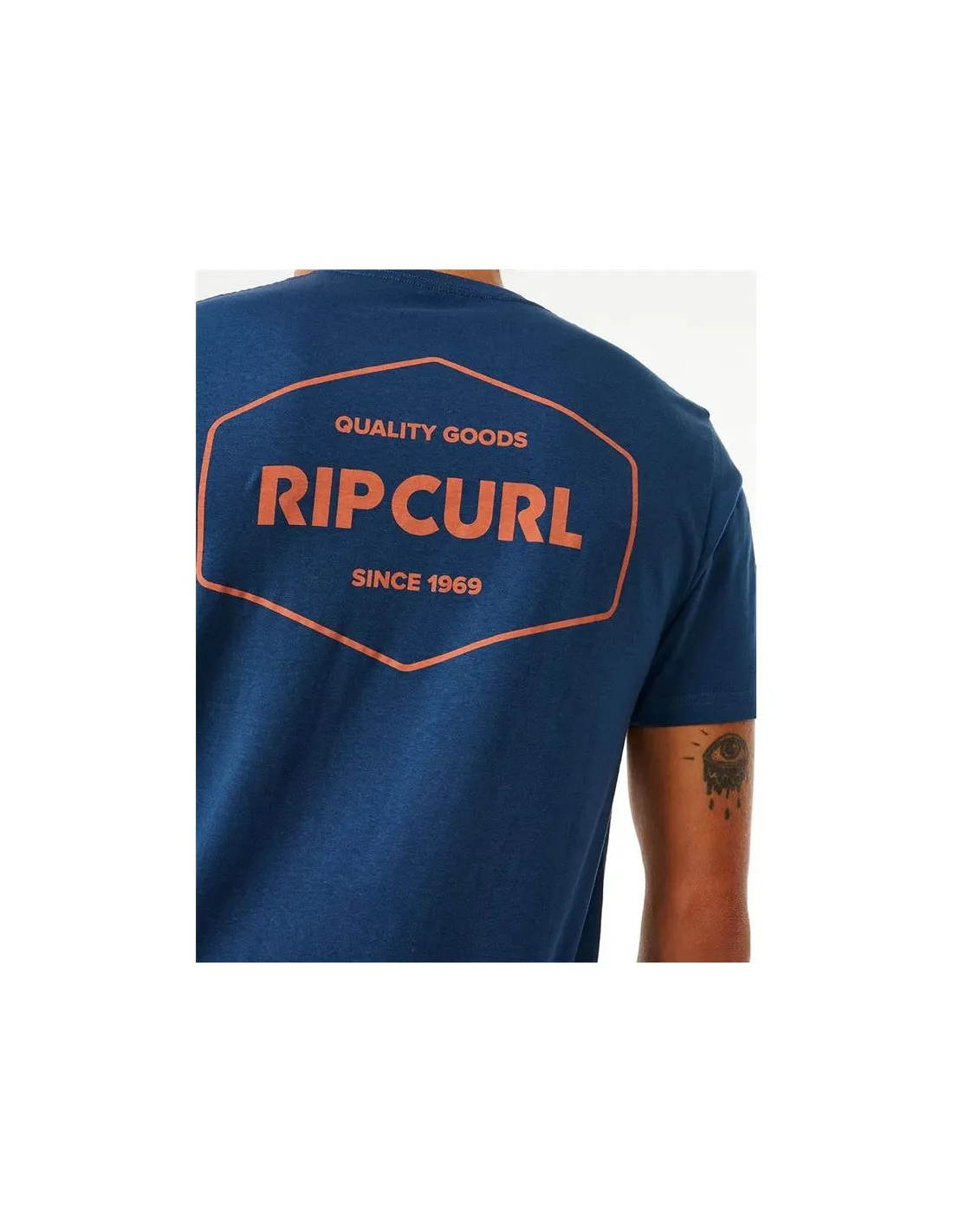 Camiseta Rip Curl Stapler Hombre Azul Marino