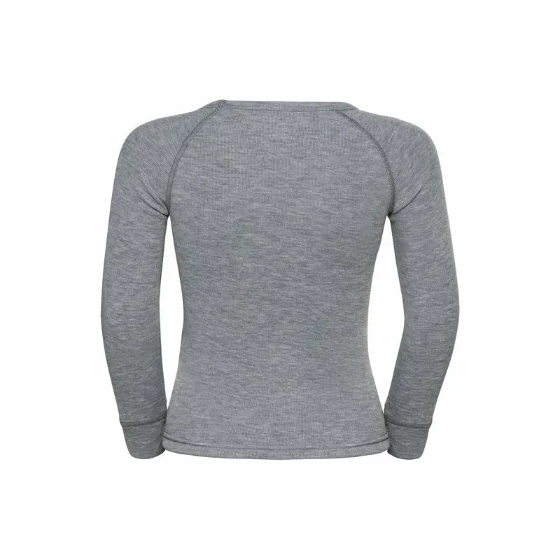 CAMISETA TéCNICA DE MANGA LARGA ODLO ACTIVE WARM ECO TREND KIDS (GRIS MELANGE  GRAPHIC) NIñO