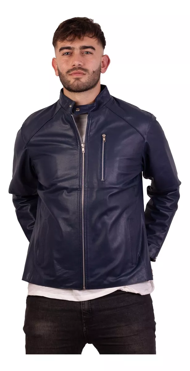 CAMPERA DE CUERO DE VACA HOMBRE, CUERO VACUNO 100%  GABRI