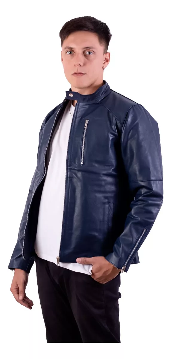CAMPERA DE CUERO DE VACA HOMBRE, CUERO VACUNO 100%  GABRI