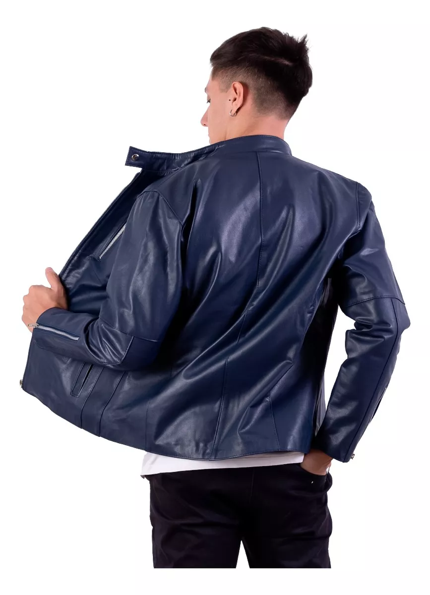 CAMPERA DE CUERO DE VACA HOMBRE, CUERO VACUNO 100%  GABRI