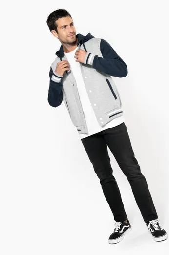 Cazadora Béisbol Con Capucha Unisex