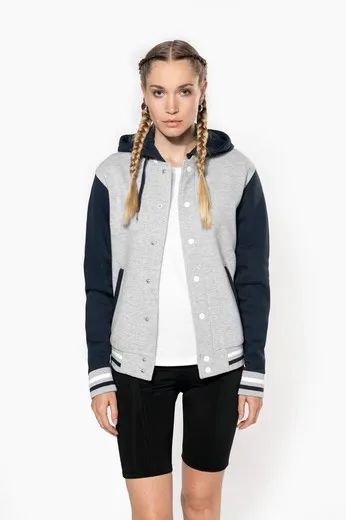 Cazadora Béisbol Con Capucha Unisex