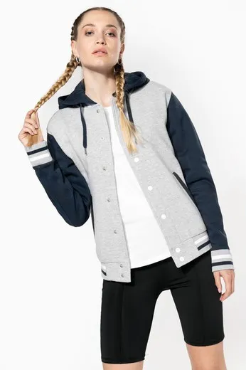 Cazadora Béisbol Con Capucha Unisex