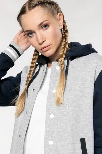 Cazadora Béisbol Con Capucha Unisex