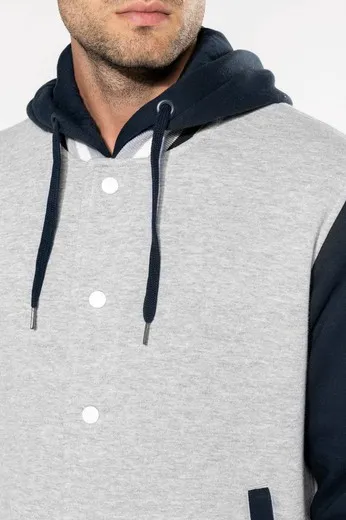 Cazadora Béisbol Con Capucha Unisex