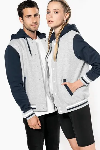 Cazadora Béisbol Con Capucha Unisex