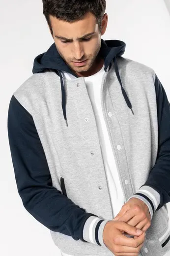 Cazadora Béisbol Con Capucha Unisex