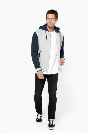 Cazadora Béisbol Con Capucha Unisex