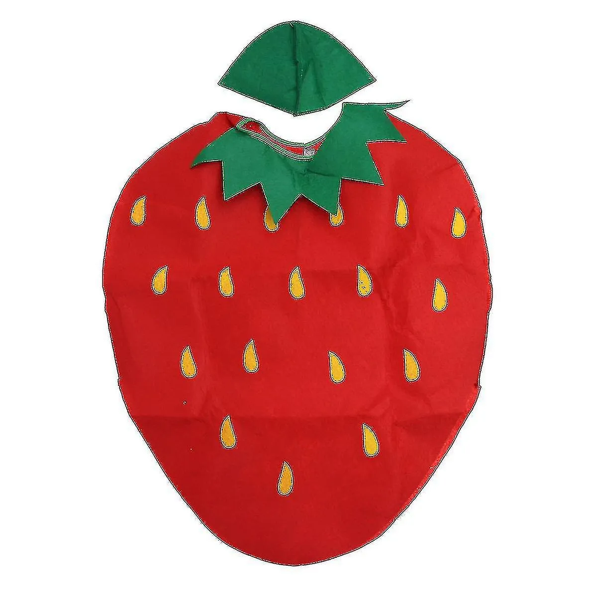Children's Fruit Vegetables Costume Kids Party Clothing Costumes For Halloween Cosplay Christmas Holidy (strawberry)