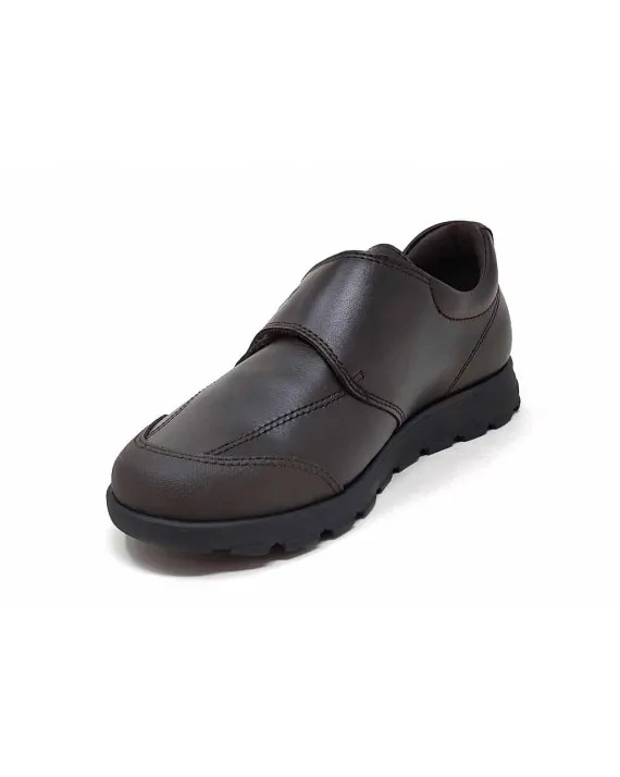 COLEGIAL NIÑO PIEL PABLOSKY VELCRO MARRÓN (T. desde 35 hasta la 40)